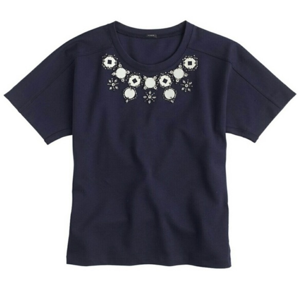 J. Crew Structured Necklace T-shirt Size Small - Picture 3 of 3